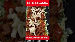 Keto Lasagna Recipe | Low Carb Keto Lasagna #Shorts
