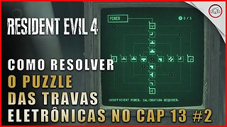Resident Evil 4 Remake, Como resolver o puzzle das travas eletrônicas no Cap 13 #2 | Super-Dica