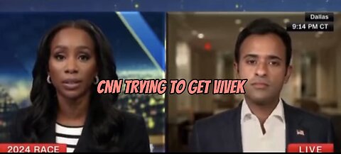 A CNN reporter tried to get Vivek