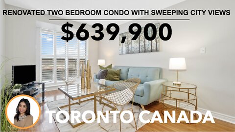 Renovated Two Bedroom Condo with Sweeping City Views. 1700 Eglinton Ave E #513. Top Toronto agents