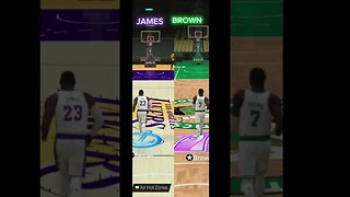 LEBRON JAMES vs JAYLEN BROWN #shorts