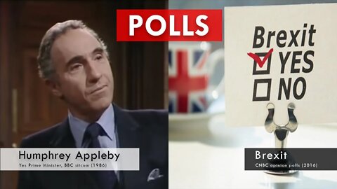 Sir Humphrey explains BREXIT OPINION POLLS from 2016 - Yes Prime Minister | Brexit polls