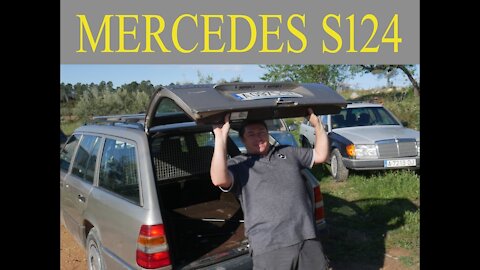 Mercedes Benz S124 W124 - How to change the boot door shocks DIY Repair Model T S124
