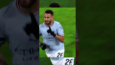 Riyad mahrez insane freekick 😍 #football #shorts #mahrez #facup #freekick