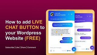 How to add a LIVE CHAT BUTTON to your website #tidiolivechat #tidio #livechat #wordpress