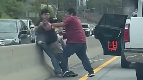 Freeway Fist Fight After Fender Bender Caught On Camera In Santa Monica