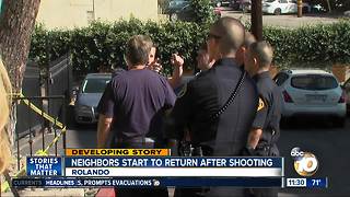 Firefighters return to scene of Rolando shooting