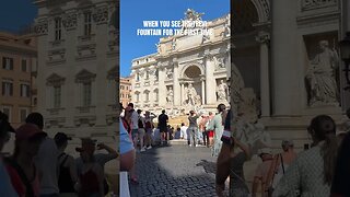 TREVI FOUNTAIN #travelcouple #travelvlog #italy #trevifountain #rome #romeitaly #italytravel #trevi