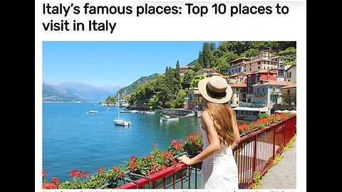 TOP 10 PLACES TO VISIT IN ITALY