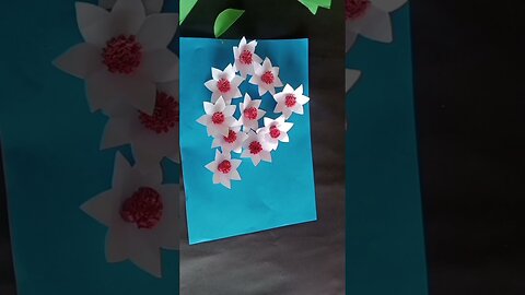 White paper Flower Wall Hanging for home decoration