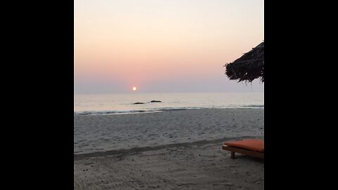 awesome Timelapse of sunset on the beach