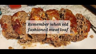 Remember when old school meatloaf and cucumber onion salad #meatloaf #salad #cucumber