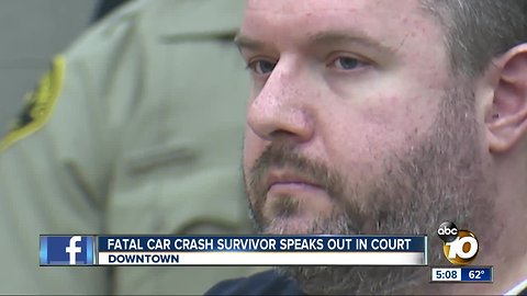 Fatal car crash survivor speaks out in court