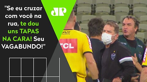 Chamou de "VAGABUNDO" e falou da ESPOSA: Cuca AMEAÇA Vuaden após DERROTA do Atlético-MG!