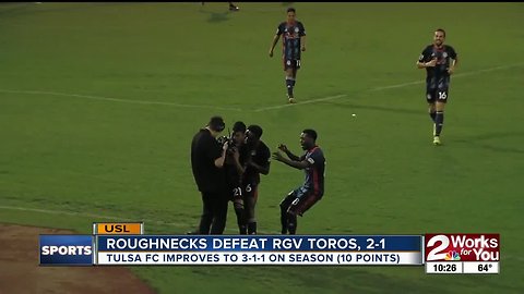 Tulsa Roughnecks defeat Rio Grande Valley Toros, 2-1