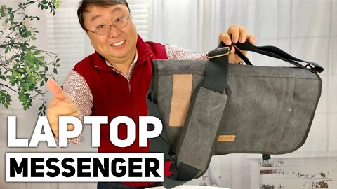 Premium Canvas Laptop Messenger Bag by VONXURY Review