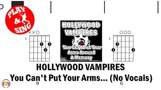 HOLLYWOOD VAMPIRES You Can't Put Your Arms Around A Memory FCN GUITAR CHORDS & LYRICS NO VOCALS