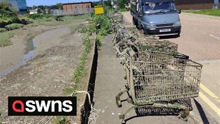 Retired policeman turned litter activist recovered scrap metal in discarded trolleys worth thousands