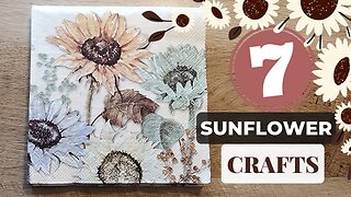 Beautiful Sunflower Craft Ideas to Brighten Your Day