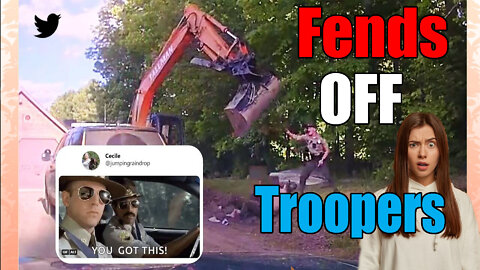 news of the bizarre Dad uses Backhoe to Fend Off Vermont State Troopers