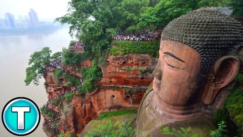 Leshan Giant Stone Buddha - World's Largest - Sichuan, China