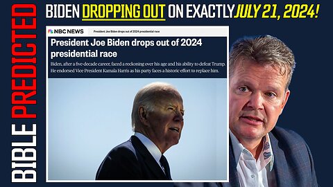 Daniel 12:7 - PREDICTED Biden would DROP OUT on EXACTLY July 21, 2024!!! Biblical Timing - Bo Polny