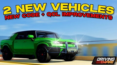 *NEW* Update With 2 New Vehicles + More | Roblox Driving Empire