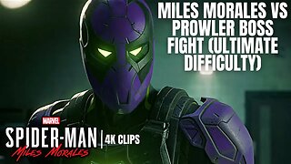 Prowler Boss Fight (ULTIMATE Difficulty) | Spider-Man: Miles Morales 4K Clips