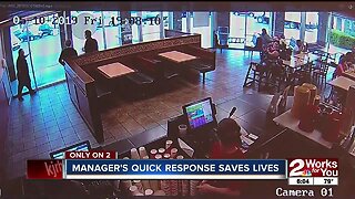 Manager's quick response saves lives