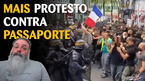 França registra nona manifestação contra passaporte sanitário