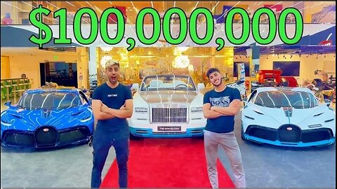 Dubai’s richest kid $100,000,000 Private Bugatti Collection..