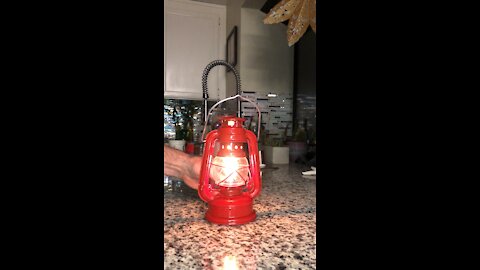 Hurricane Lantern, get one for mood lighting, emergencies and camping