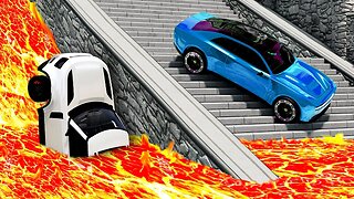 Cars vs Lava TRAPS ▶️ BeamNG Drive - (Long Video SPECIAL)