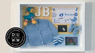 Too cute. How to make a display case for baby keepsakes.. or anything else.