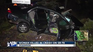 Woman dies in SR-78 crash