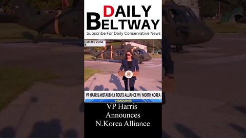 Vice President Kamala Harris Touts Alliance with North Korea #shorts #shortsvideo