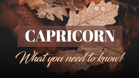 Capricorn♑ What you need to know about your love? They desire you and will be back!