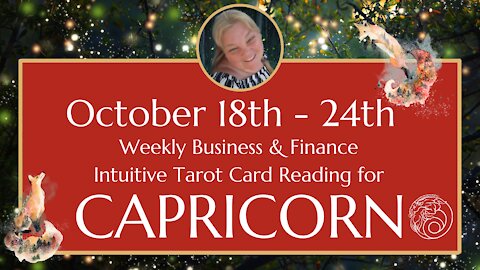 ♑ CAPRICORN 🐐 | OCT 18th - 24th | SICK OF THE THORN IN YOUR SIDE? | Weekly BUSINESS Tarot Reading