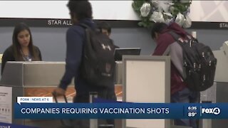 Companies requiring new hires to be vaccinated