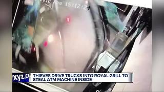 Vehicle smashes into restaurant in Detroit, ATM stolen