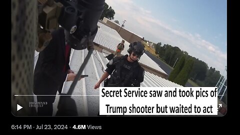Secret service saw Trump shooter but stood down, body cam footage graphic warning