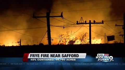 Frye Fire balloons to 46,760 acres, community meeting to be held at Bonita Elementary School