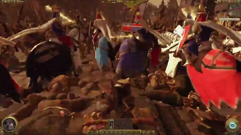 Greenskin siege Bretonnian Protected Altdorf(Total War: Warhammer 2 Battles)