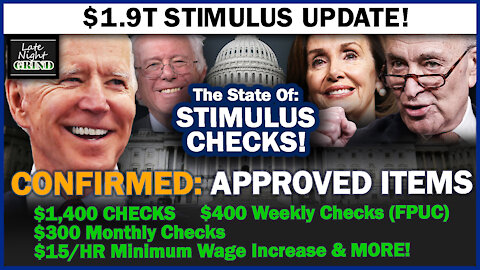 STIMULUS CHECK UPDATE! New APPROVED Items Now Included in $1.9T Stimulus Plan!