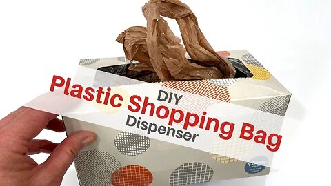 DIY Plastic Shopping Bag Dispenser | Made From Upcycled Tissue Box