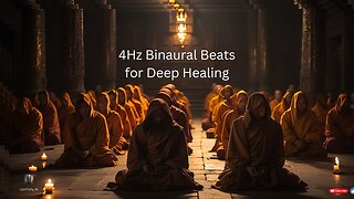 Deep Healing. 6-Hour Monk Meditation with 4Hz Binaural Beats.
