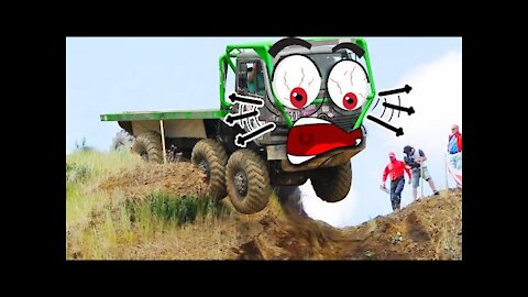 Extreme Monster Truck Off Road Crashes & Fails | Off Road Doodles Vehicle Mud Race | Woa Doodland