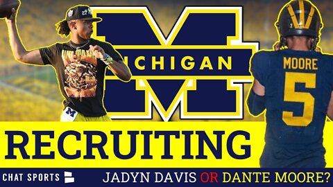 BIG Michigan Football Recruiting Rumors On 5-Star QB’s Dante Moore And Jadyn Davis | James Yoder