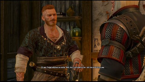 The Witcher 3 talking to olgerid