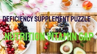 Deficiency supplement puzzle nutrition vitamin gap